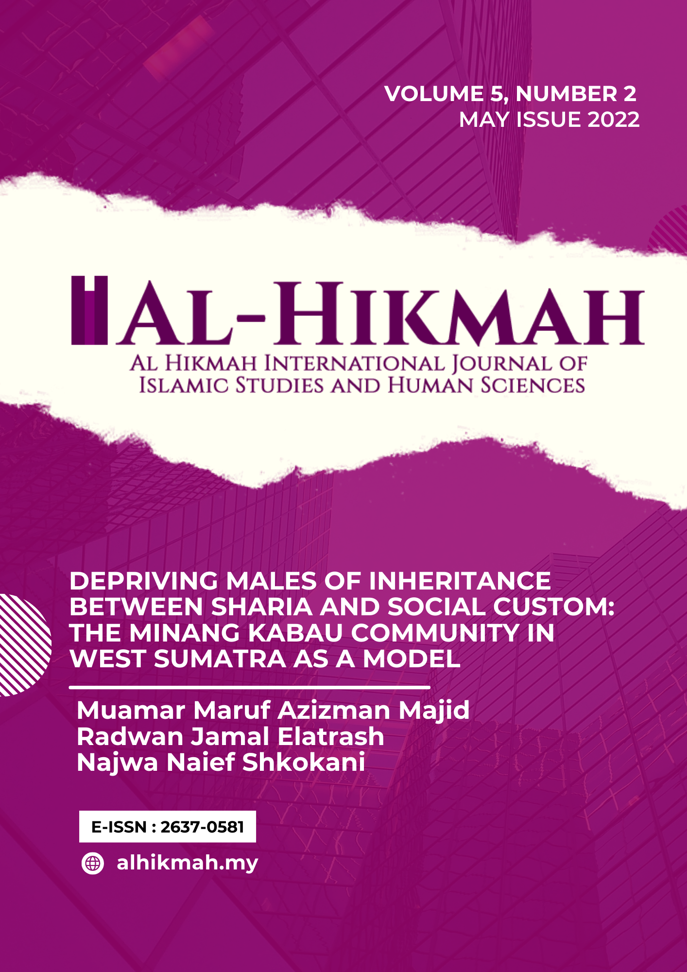 The May 2022 issue of the Journal of Islamic Studies and Human Sciences is now available online!